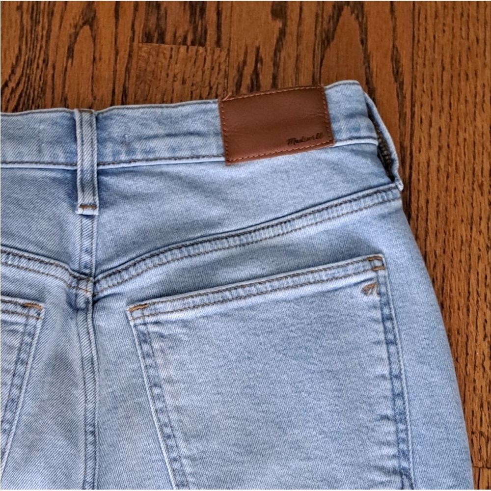Madewell Faded Blue Straight Leg with Rips The Perfect Vintage Jean Size 29 - Picture 5 of 5